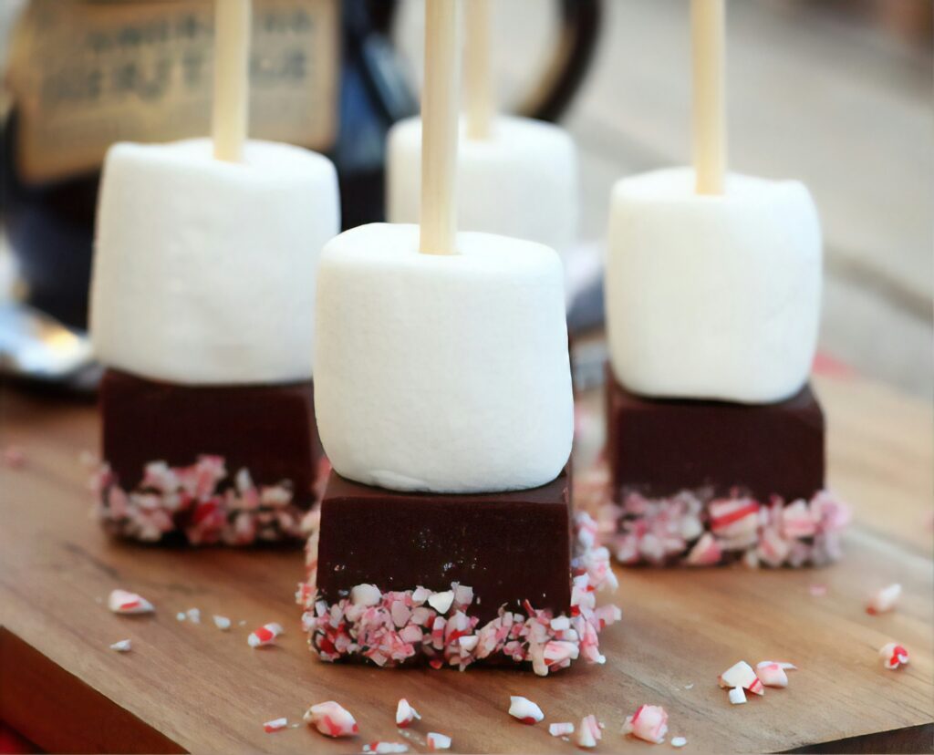 marshmallow topped dessert for wedding