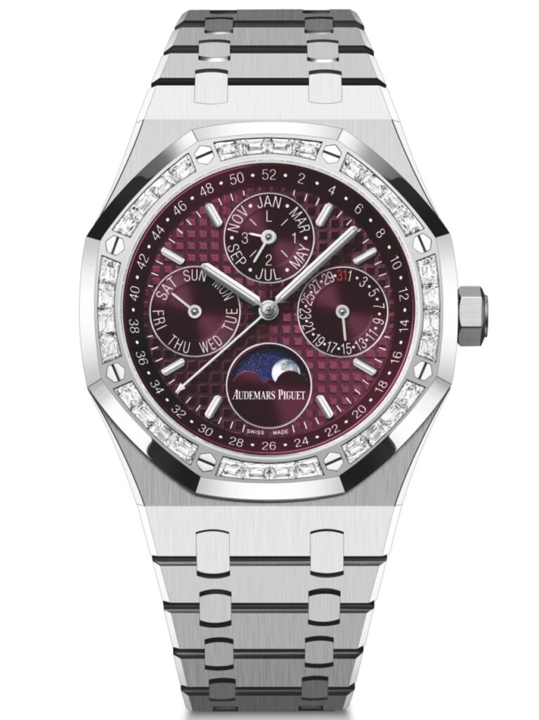 Audemars Piguet Royal Oak Watch burgundy face