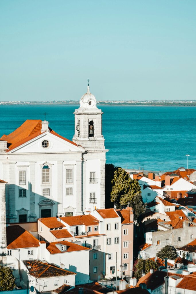 Lisbon skyline in Portugal