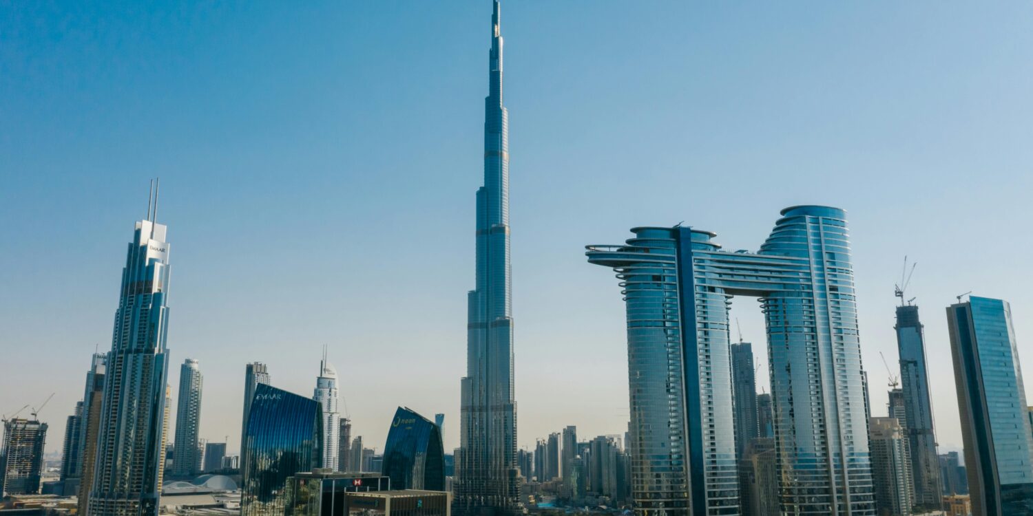 Dubai skyine with Burj Khalifa