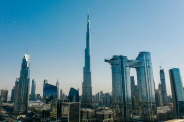 Dubai skyine with Burj Khalifa
