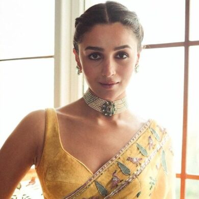 Alia Bhatt in pearl jewellery