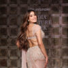 Janhvi Kapoor in a blush pink Jayanti Reddy lehenga at India Couture Week 2025