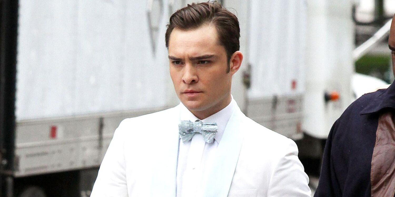 Ed Westwick Chuck Bass Gossip Girl, black cat, black cat boyfriend