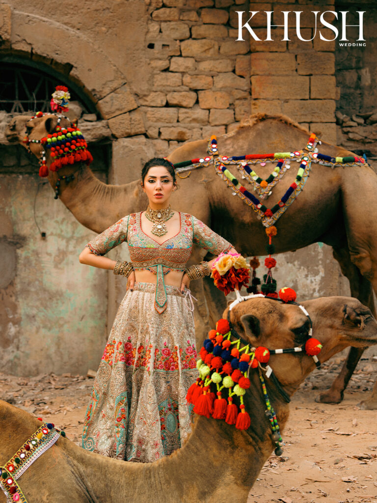 Mahira Khan, lehenga, Rimple & Harpreet, bridal wear, celebrity, Pakistan, super star, bridal couture