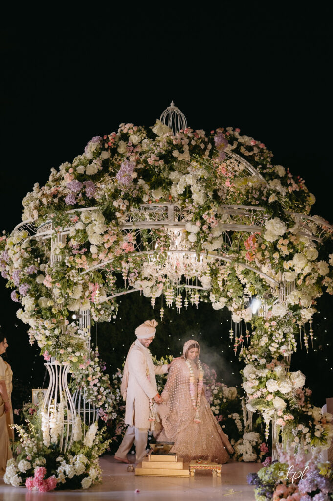 Taral Jadhav wedding, destination wedding, wedding designer, mountain wedding, designer wardrobe, Mussoorie, pastel decor