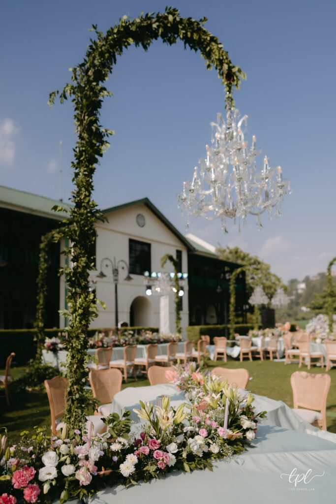 Taral Jadhav wedding, destination wedding, wedding designer, mountain wedding, designer wardrobe, Mussoorie, pastel decor