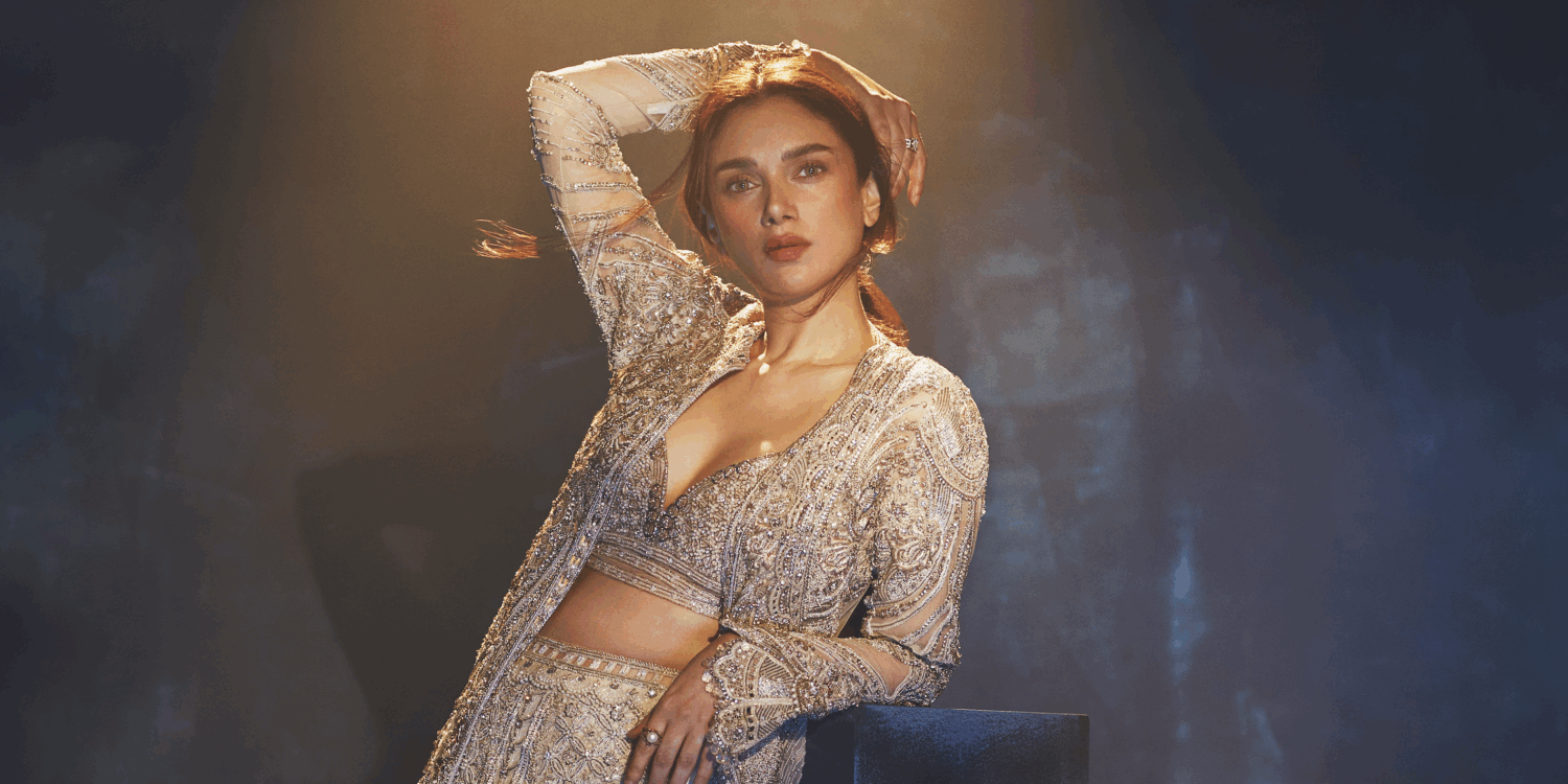 Aditi Rao Hydari, indian couture, bridal couture, red lipstick, cover shoot, bridal makeup
