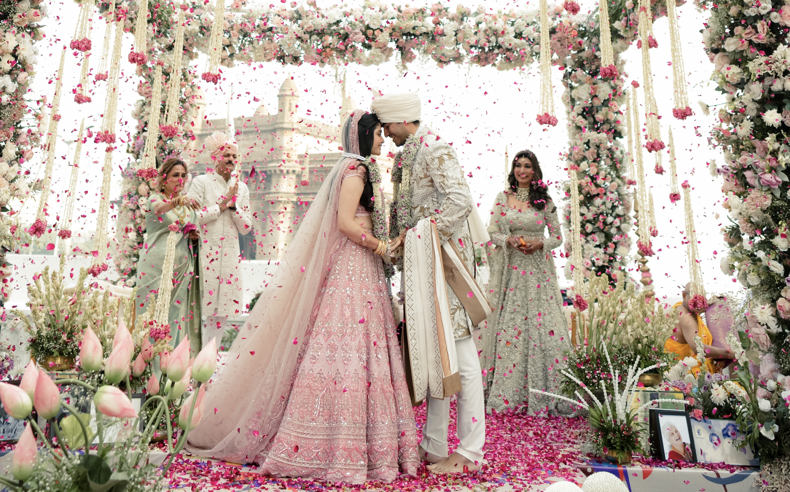 Aishwarya Arnav wedding, Mumbai wedding, designer lehenga